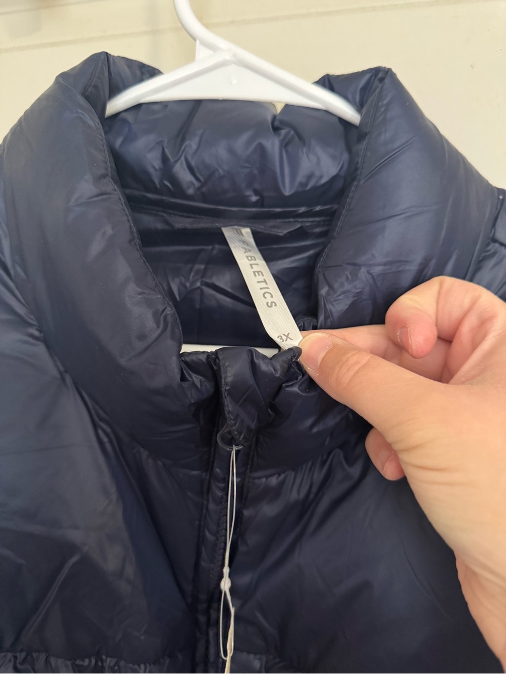 Fabletics Navy Packable Puffer Vest - Picture 3 of 5